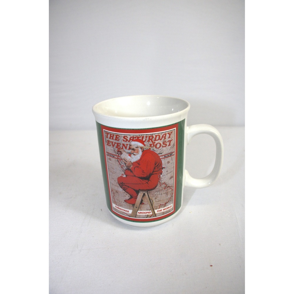Saturday Evening Post Santa Christmas Mug The Curtis Publishing Company Licensed